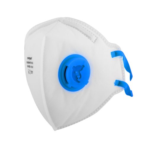 FFP2 NR D függőlegesen összehajtható szelepes pormaszk (10 d